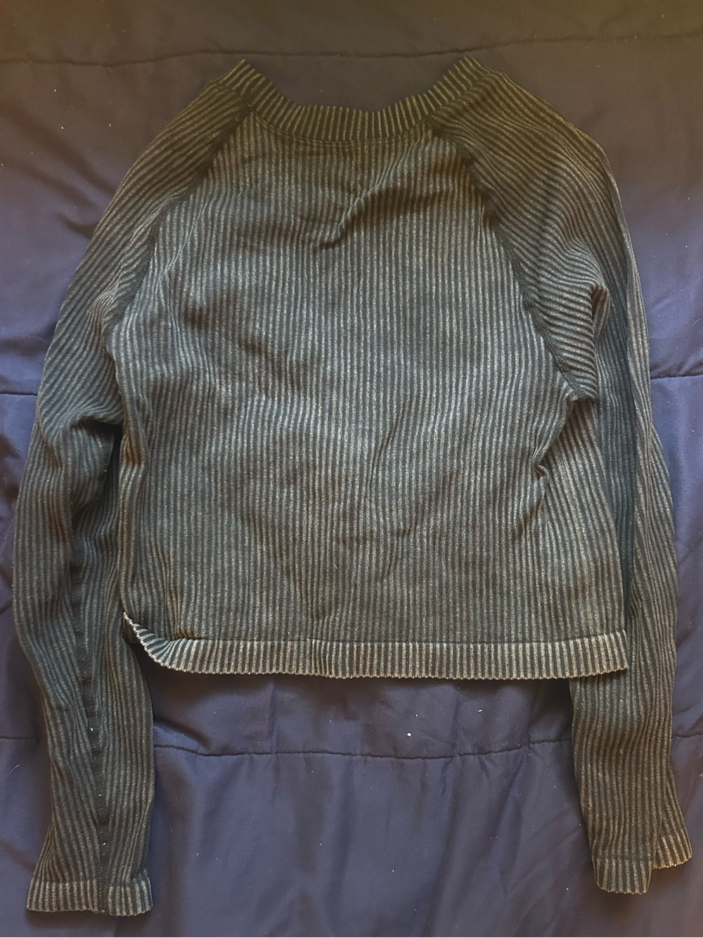 Aura Gray Striped long sleeve